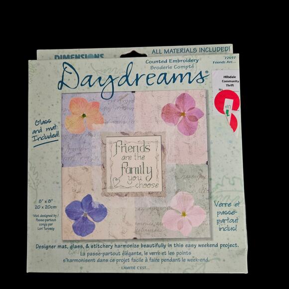 Lot of 2 Dimensions Daydreams Friends Are Family Counted Embroidery Kits - Picture 2 of 7